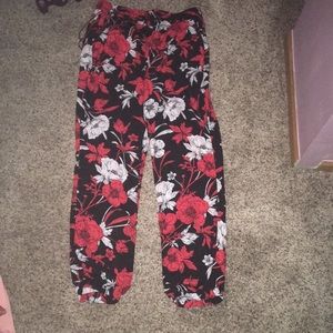 Floral patterned pants